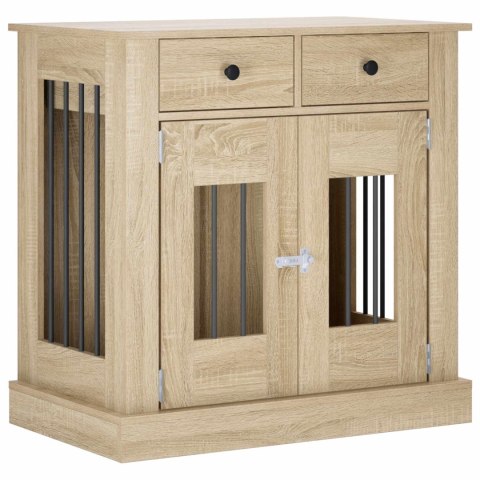 VidaXL Meble na klatkę dla psa dąb Sonoma 80 x 47,5 x 80 cm