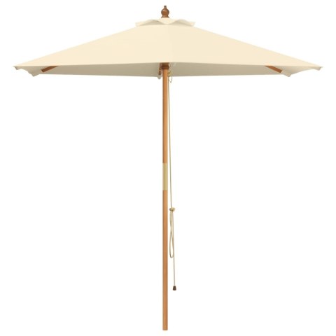 PARASOLKA OGRODOWA Ø 210 X 237 CM LITE DREWNO EUKALIPTUSOWE