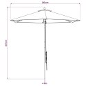 PARASOLKA OGRODOWA Ø 210 X 237 CM LITE DREWNO EUKALIPTUSOWE