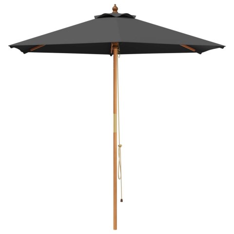 PARASOLKA OGRODOWA Ø 210 X 237 CM LITE DREWNO EUKALIPTUSOWE
