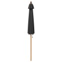 PARASOLKA OGRODOWA Ø 210 X 237 CM LITE DREWNO EUKALIPTUSOWE