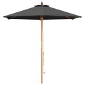 VidaXL Parasolka ogrodowa Ø 270 x 248 cm Lite Drewno Eukaliptusowe
