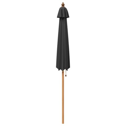 VidaXL Parasolka ogrodowa Ø 270 x 248 cm Lite Drewno Eukaliptusowe