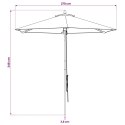 VidaXL Parasolka ogrodowa Ø 270 x 248 cm Lite Drewno Eukaliptusowe
