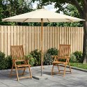 VidaXL Parasolka ogrodowa Ø 300 x 248 cm Lite Drewno Eukaliptusowe