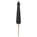 VidaXL Parasolka ogrodowa Ø 300 x 248 cm Lite Drewno Eukaliptusowe