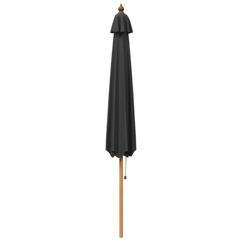 VidaXL Parasolka ogrodowa Ø 300 x 248 cm Lite Drewno Eukaliptusowe