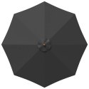 VidaXL Parasolka ogrodowa Ø 300 x 248 cm Lite Drewno Eukaliptusowe