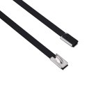 VidaXL Związywacz kablowy 25 szt. 4,6 x 200 mm Czarny