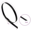 VidaXL Związywacz kablowy 50 szt. 4,6 x 150 mm Czarny
