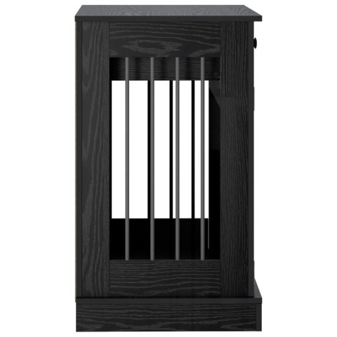VidaXL Meble na klatkę dla psa Czarny dąb 90 x 47,5 x 80 cm