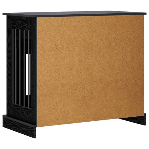 VidaXL Meble na klatkę dla psa Czarny dąb 90 x 47,5 x 80 cm