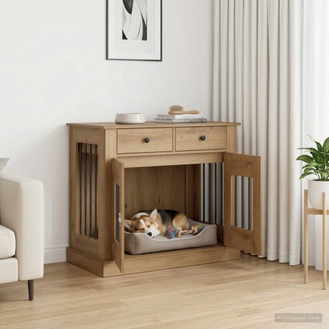 VidaXL Meble na klatkę dla psa Dąb artisan 90 x 47,5 x 80 cm