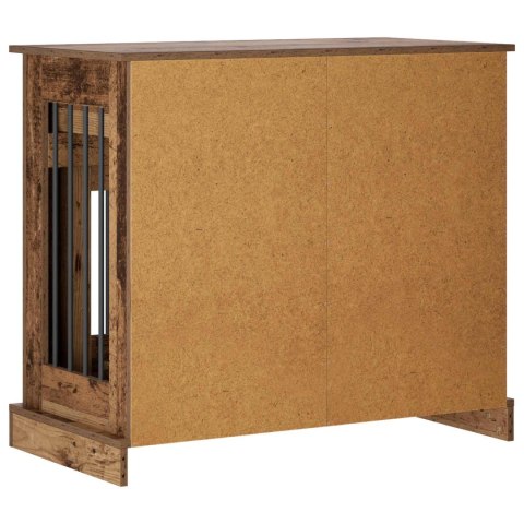 VidaXL Meble na klatkę dla psa Stare drewno 90 x 47,5 x 80 cm