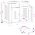VidaXL Meble na klatkę dla psa Stare drewno 90 x 47,5 x 80 cm