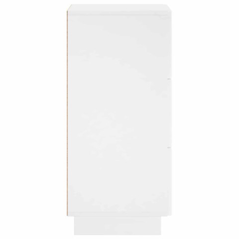 KOMODA BIAŁY 33,5 X 34,5 X 75 CM DREWNO INŻYNIERYJNE