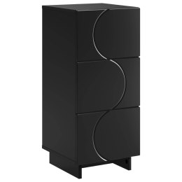 VidaXL Komoda Czarny 33,5 x 34,5 x 75 cm Drewno inżynieryjne