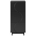 VidaXL Komoda Czarny 33,5 x 34,5 x 75 cm Drewno inżynieryjne