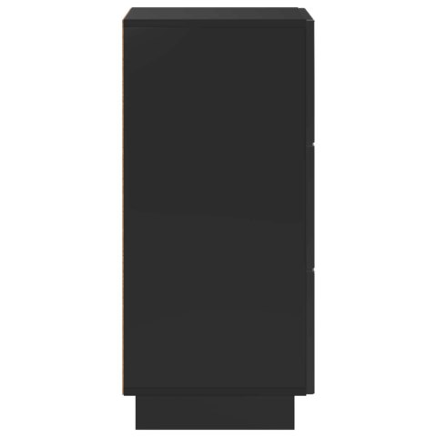 VidaXL Komoda Czarny 33,5 x 34,5 x 75 cm Drewno inżynieryjne