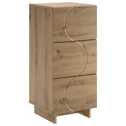 VidaXL Komoda Dąb artisan 33,5 x 34,5 x 75 cm Drewno inżynieryjne