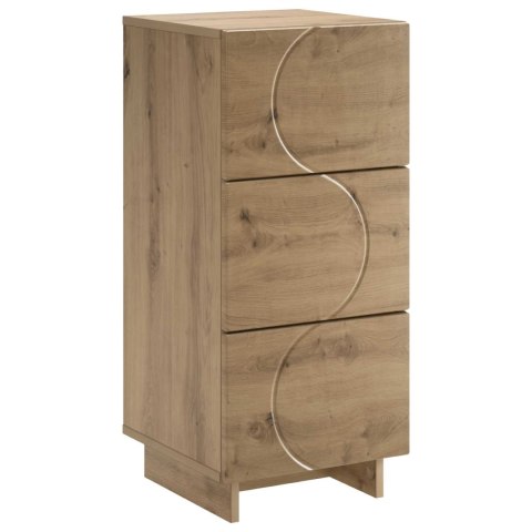 VidaXL Komoda Dąb artisan 33,5 x 34,5 x 75 cm Drewno inżynieryjne