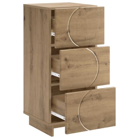 VidaXL Komoda Dąb artisan 33,5 x 34,5 x 75 cm Drewno inżynieryjne