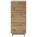 VidaXL Komoda Dąb artisan 33,5 x 34,5 x 75 cm Drewno inżynieryjne