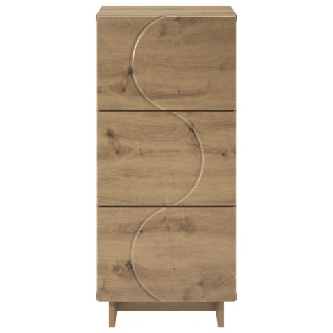 VidaXL Komoda Dąb artisan 33,5 x 34,5 x 75 cm Drewno inżynieryjne