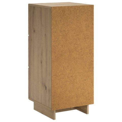 VidaXL Komoda Dąb artisan 33,5 x 34,5 x 75 cm Drewno inżynieryjne