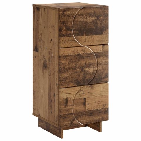 KOMODA STARE DREWNO 33,5 X 34,5 X 75 CM DREWNO INŻYNIERYJNE