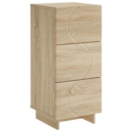 KOMODA DĄB SONOMA 33,5 X 34,5 X 75 CM DREWNO INŻYNIERYJNE