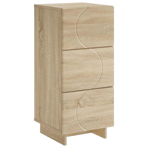 KOMODA DĄB SONOMA 33,5 X 34,5 X 75 CM DREWNO INŻYNIERYJNE