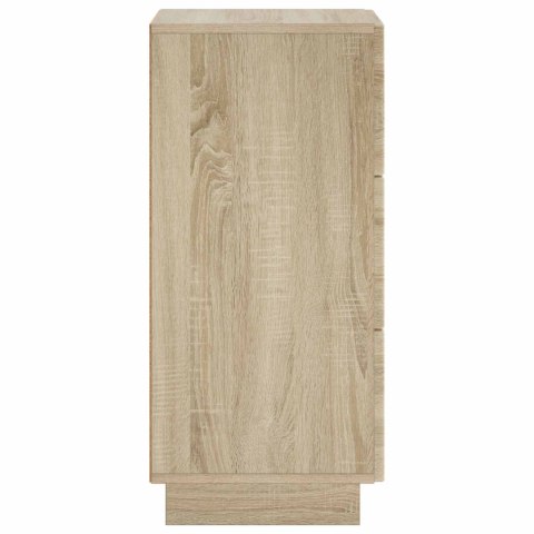 KOMODA DĄB SONOMA 33,5 X 34,5 X 75 CM DREWNO INŻYNIERYJNE