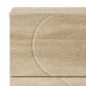 KOMODA DĄB SONOMA 33,5 X 34,5 X 75 CM DREWNO INŻYNIERYJNE