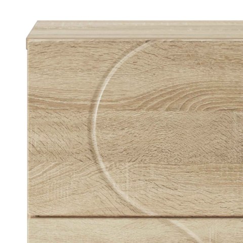 KOMODA DĄB SONOMA 33,5 X 34,5 X 75 CM DREWNO INŻYNIERYJNE