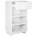 VidaXL Szafka na buty 48 x 38 x 87,5 cm materiał drewnopochodny Biały