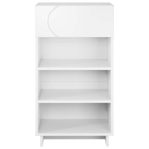 VidaXL Szafka na buty 48 x 38 x 87,5 cm materiał drewnopochodny Biały