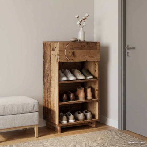 SZAFKA NA BUTY 48 X 38 X 87,5 CM MATERIAŁ DREWNOPOCHODNY