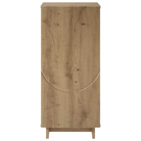VidaXL Komoda Dąb artisan 33,5 x 34,5 x 75 cm Drewno inżynieryjne