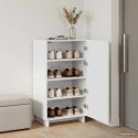 SZAFKA NA BUTY 48 X 38 X 87,5 CM MATERIAŁ DREWNOPOCHODNY BIAŁY
