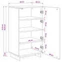 VidaXL Szafka na buty 48 x 38 x 87,5 cm Materiał drewnopochodny