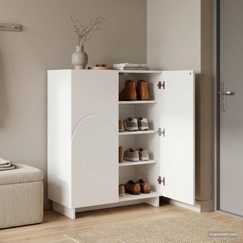 VidaXL Szafka na buty 73 x 38 x 87,5 cm Drewno inżynieryjne Biały