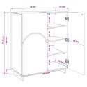 SZAFKA NA BUTY 73 X 38 X 87,5 CM DREWNO INŻYNIERYJNE DĄB SONOMA