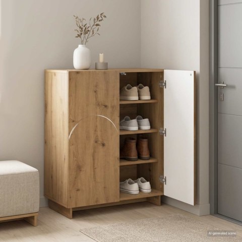VidaXL Szafka na buty 73 x 38 x 87,5 cm Drewno inżynieryjne