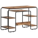 VidaXL Biurko z przechowalnią Stare drewno 113.5 x 52 x 75.5 cm