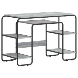VidaXL Biurko z przechowalnią Szary Sonoma 113.5 x 52 x 75.5 cm