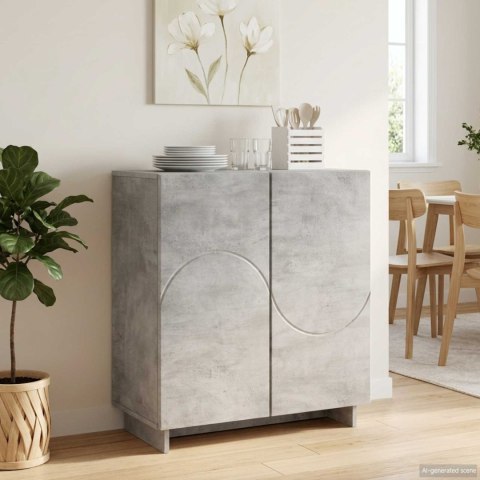 KOMODA BETONOWY SZARY 67 X 34,5 X 75 CM MATERIAŁ DREWNOPOCHODNY