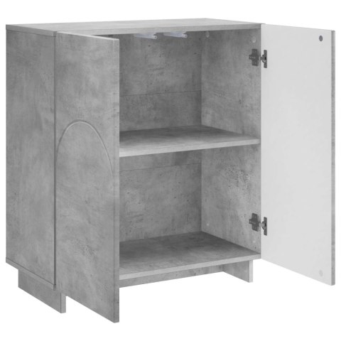 KOMODA BETONOWY SZARY 67 X 34,5 X 75 CM MATERIAŁ DREWNOPOCHODNY