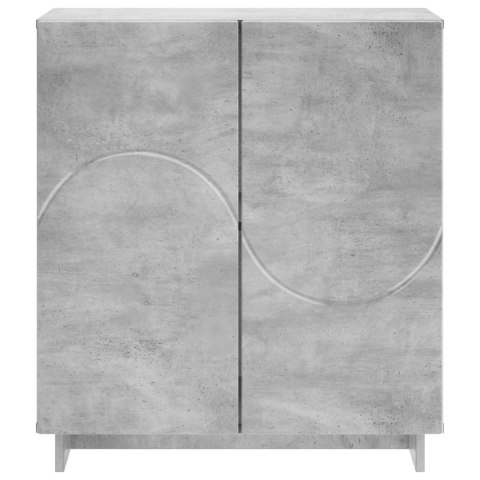 KOMODA BETONOWY SZARY 67 X 34,5 X 75 CM MATERIAŁ DREWNOPOCHODNY
