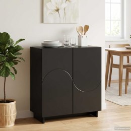 VidaXL Komoda Czarny 67 x 34,5 x 75 cm Materiał drewnopochodny